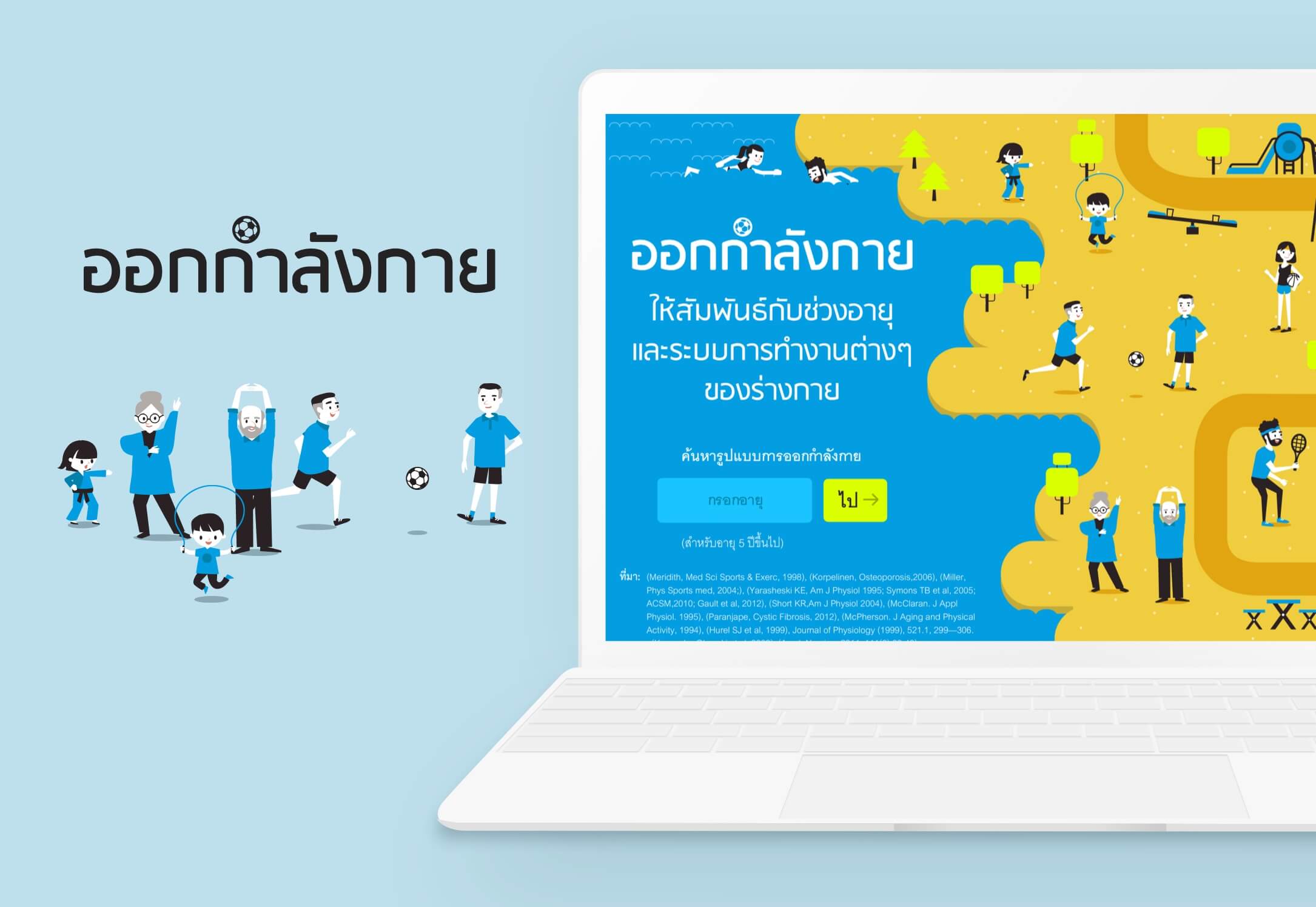 Interactive Infographic ออกกำลังกาย